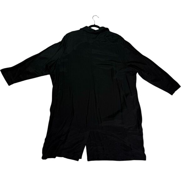 LOGO Lori Goldstein Duster Length Blazer Jacket Size 2x Long Sleeve Black! - Picture 5 of 14